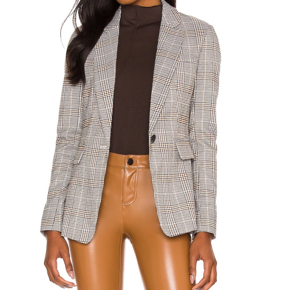 1 State Plaid Blazer